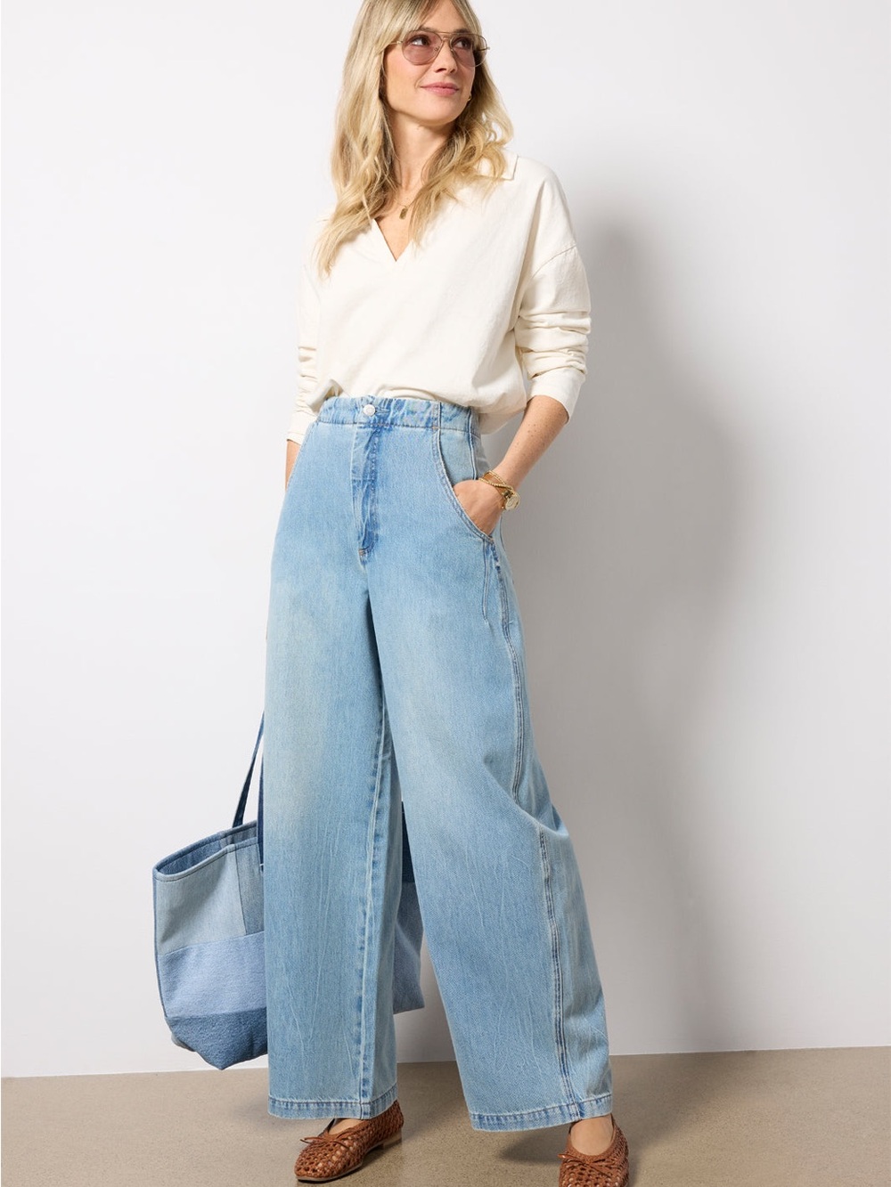 Pistola Lottie High-Rise Relaxed Barrel Jeans - size 31 - New With Tags